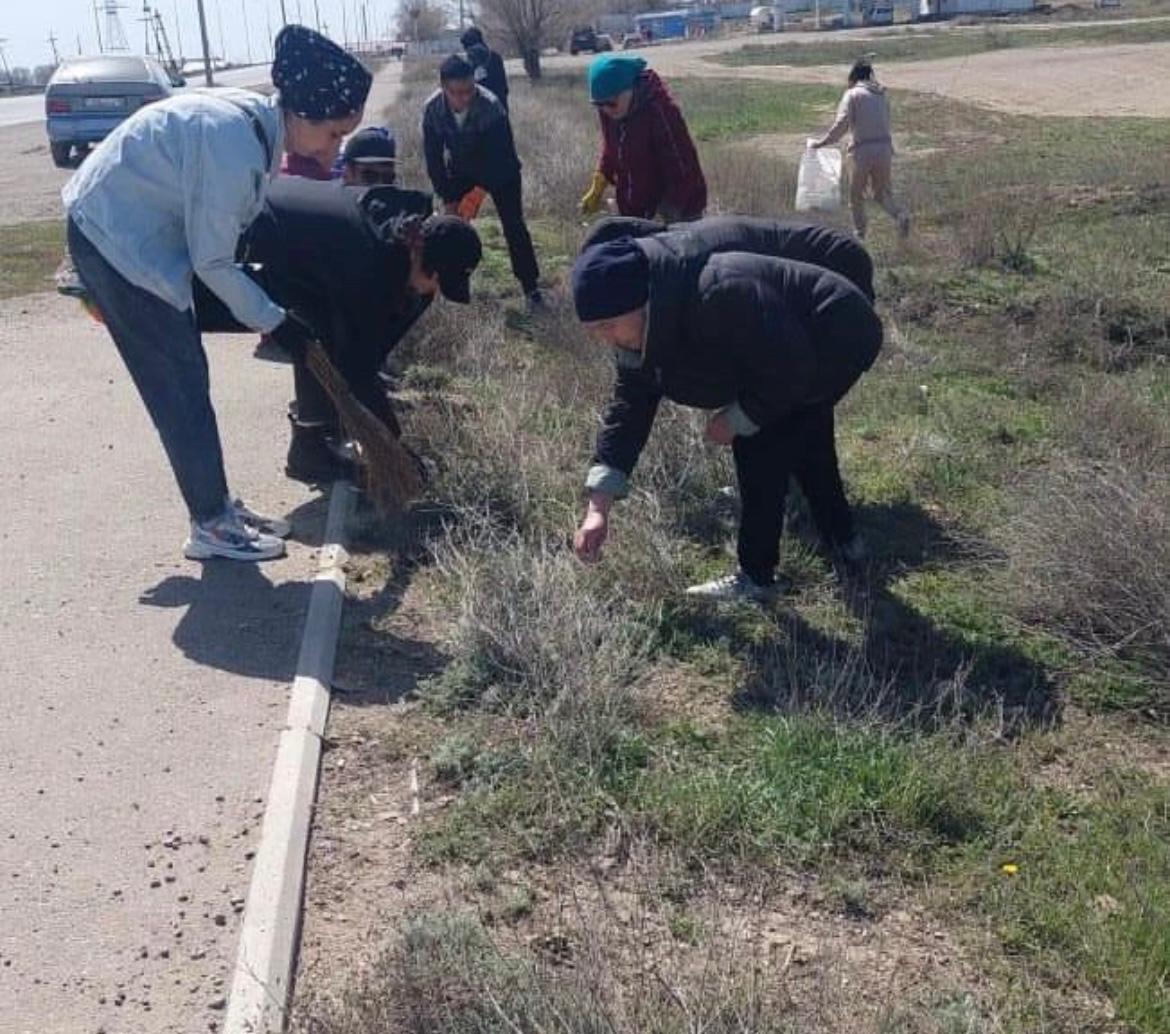 "Таза Қазақстан" акциясы бойынша ұйымдастырылған сенбілік. "Таза Қазақстан" акциясы бойынша ұйымдастырылған сенбілік.
